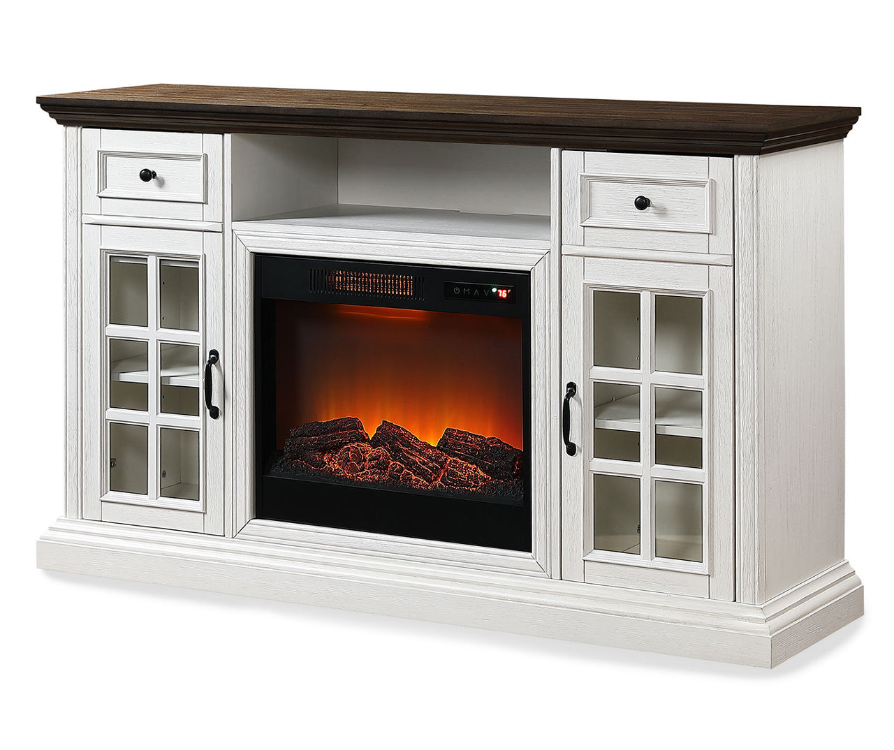 Big lots entertainment center with deals fireplace