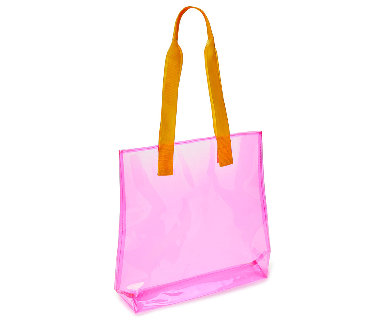 Pink Transparent Tote Bag