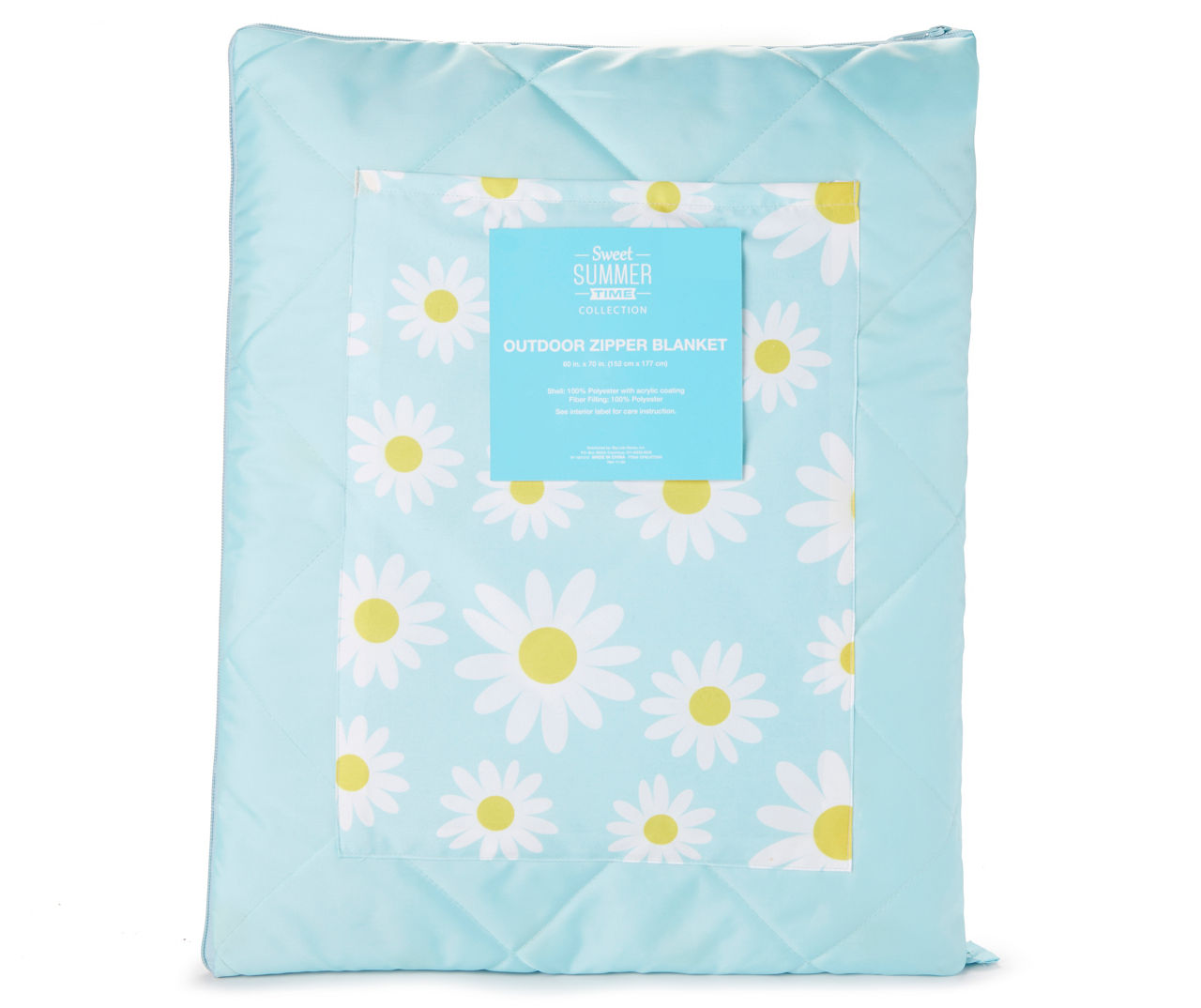Blue Daisy Outdoor Zipper Blanket Big Lots