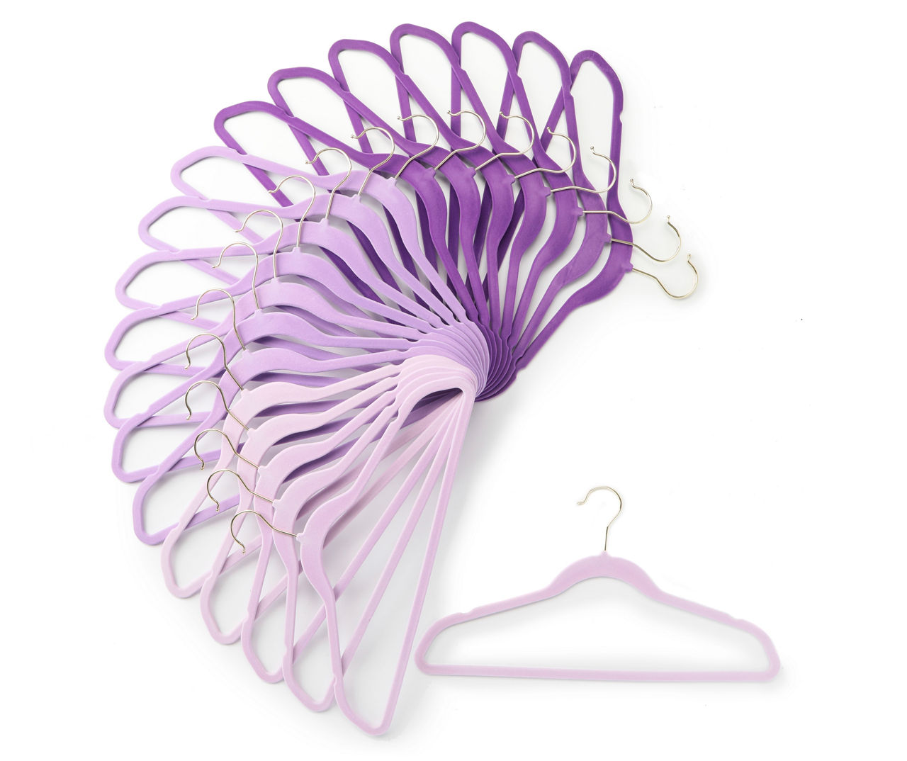 Cozymood Purple Velvet Hangers Felt Hangers 60 Pack, Thin Hangers