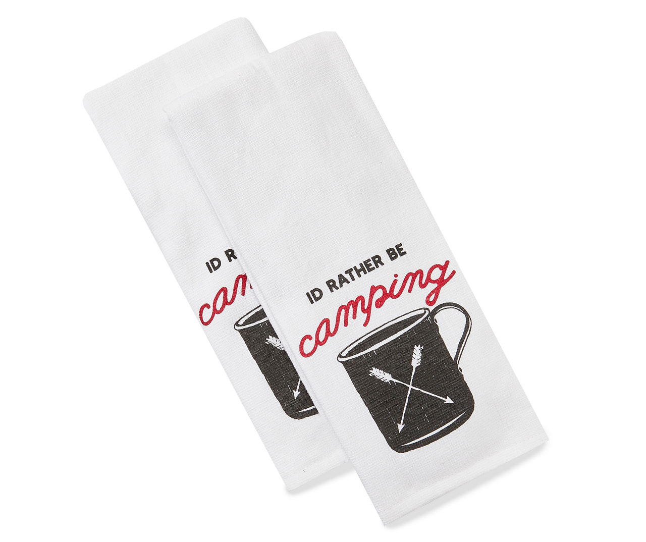 I'd Rather Be Camping Kitchen Towels, 2-Pack