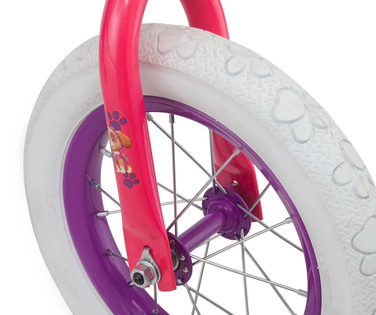 Paw patrol balance bike pink hotsell