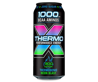 Rockstar Energy Drink Thermo Neon Blast 16 Fluid Ounce Can