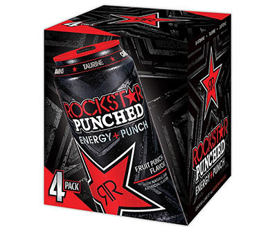 Rockstar Punched (4-16 Fl Oz) 64 Fluid Ounce 4 Pack Cans