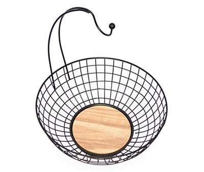Open-Wire Fruit Basket with Banana Holder