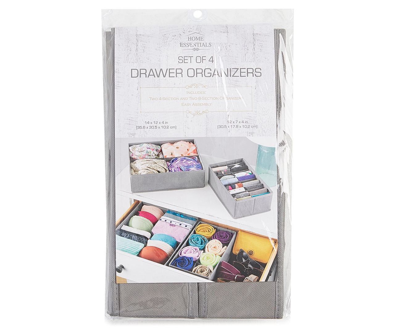 Drawer Organizers 4-Piece Set