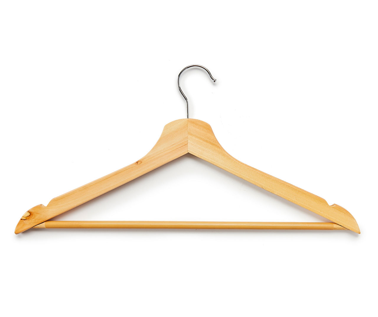 Home Basics Wooden Clothes Hangers, 5 Pack