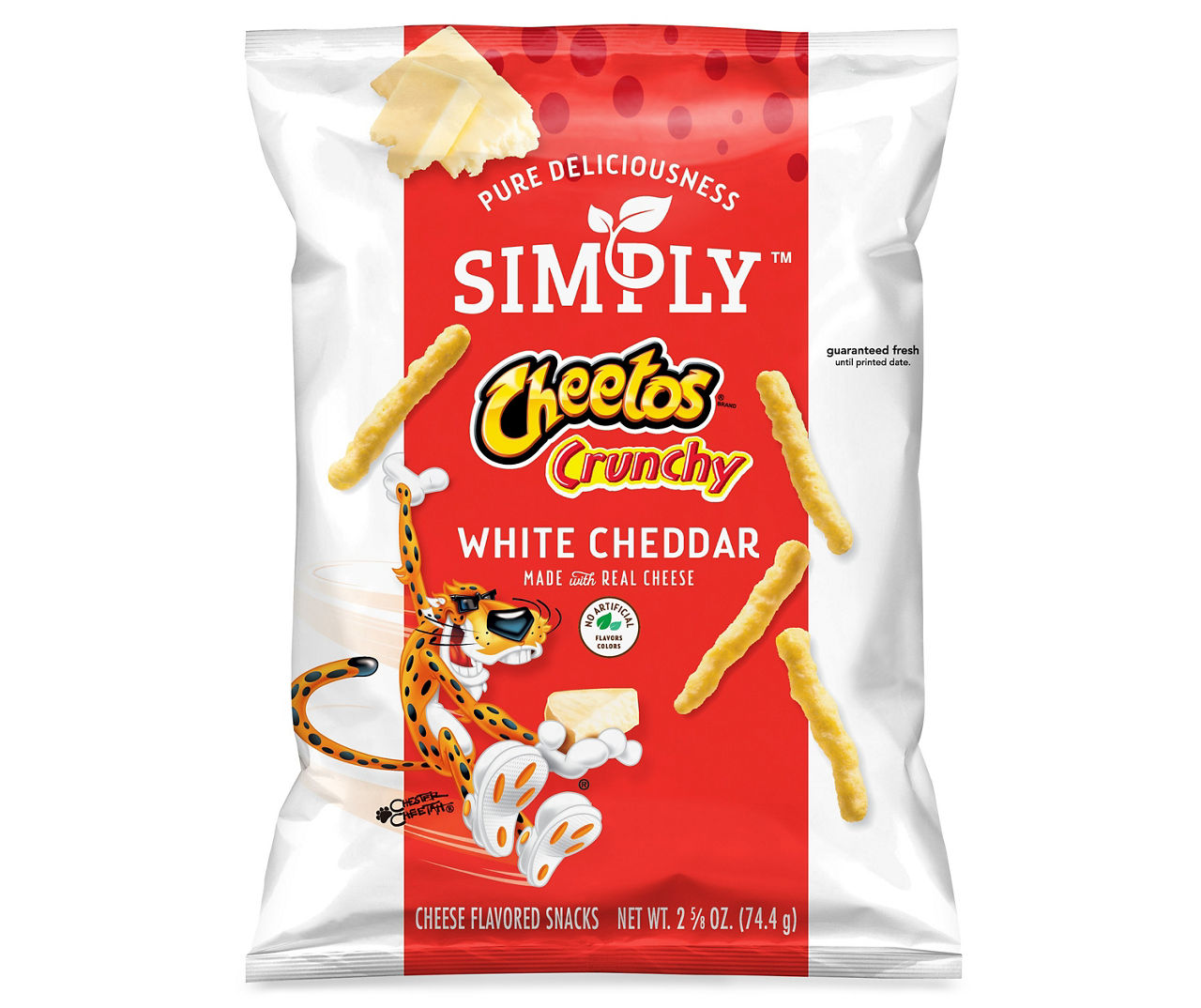 Cheetos Cheetos Simply Crunchy Cheese Flavored Snacks White Cheddar 2 5 ...