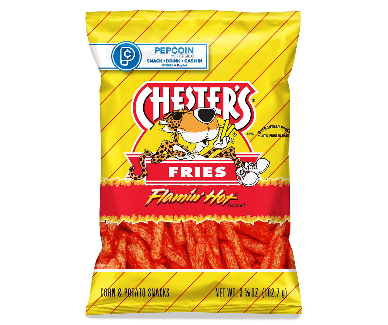Chester's Chester's Fries Corn Snacks Flamin' Hot Flavored 3 5/8 Oz