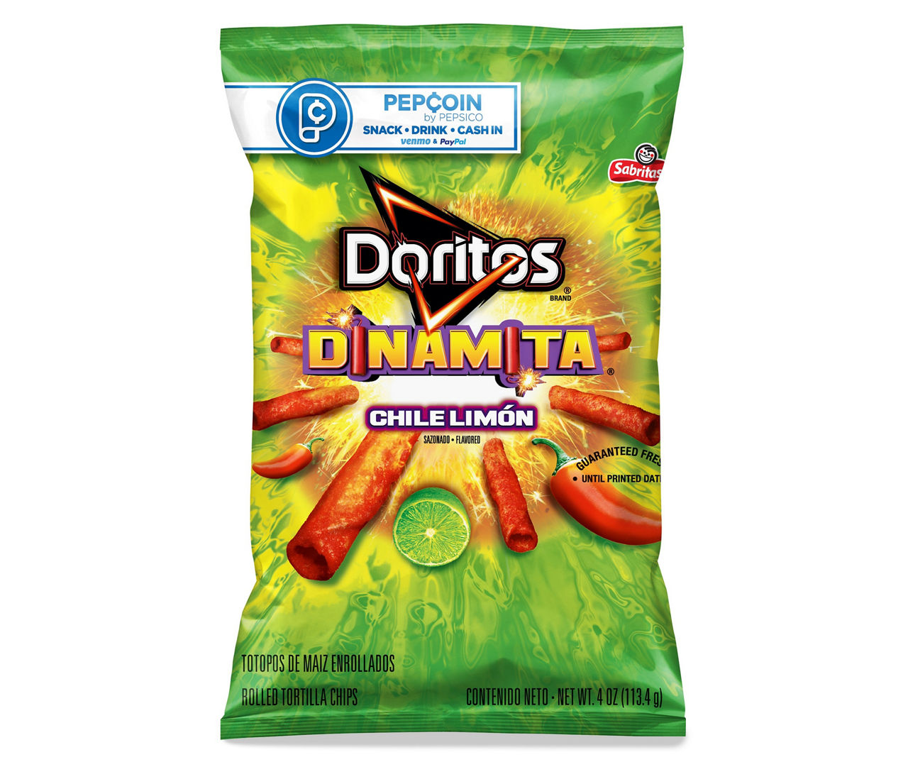 Doritos Doritos Dinamita Rolled Tortilla Chips Chile Limon Flavored 4 ...