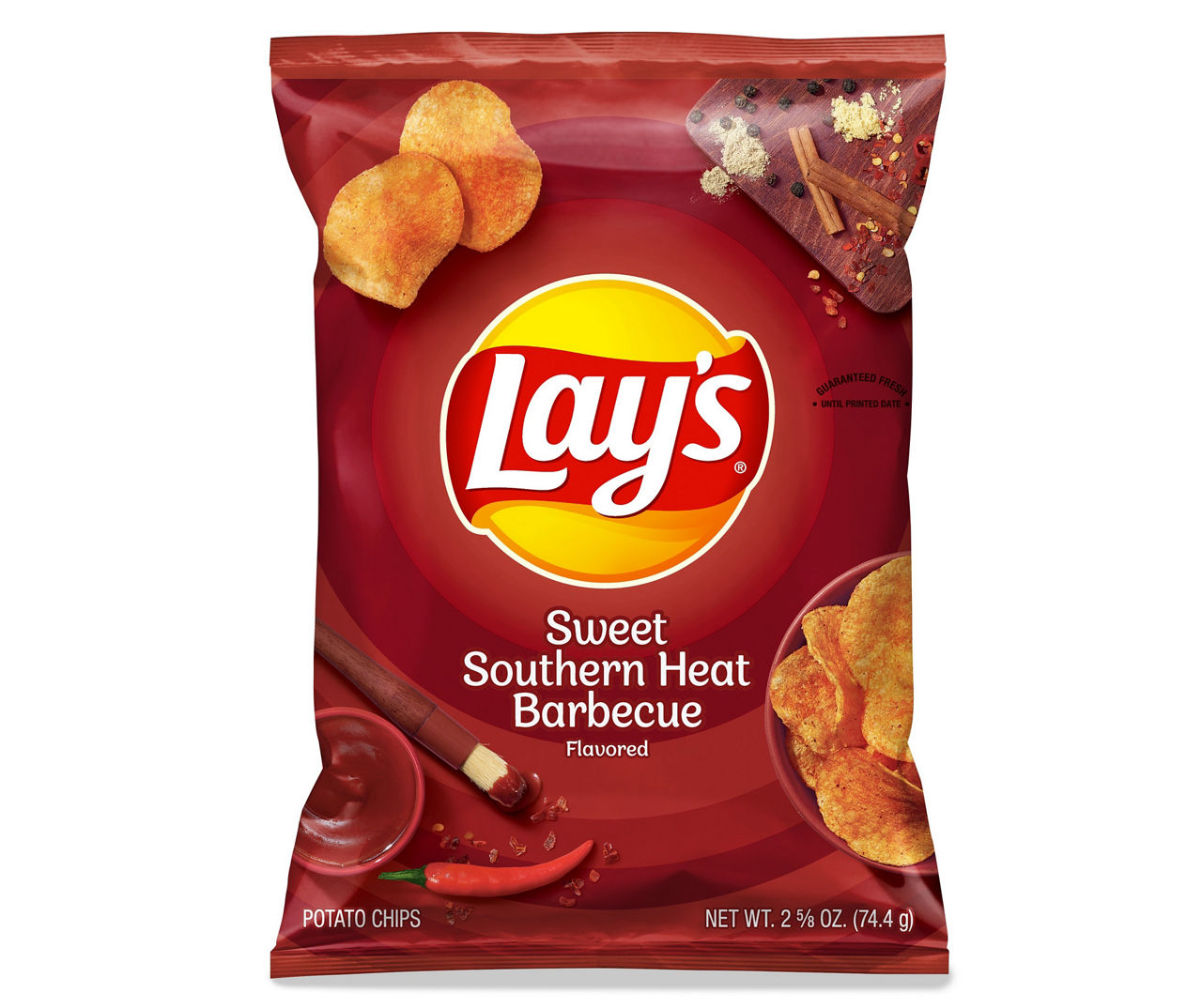 Lay's Lay's Potato Chips Sweet Southern Heat Barbecue Flavored 2 5/8 Oz Big Lots