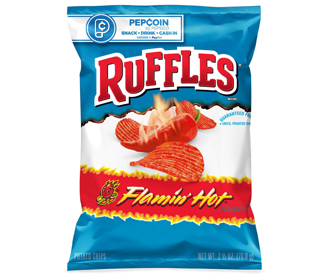 Ruffles Ruffles Potato Chips Flamin Hot Flavored 25 Oz Big Lots