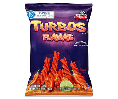 Sabritas Flavored Corn Snacks Turbos Flamas 4 Oz