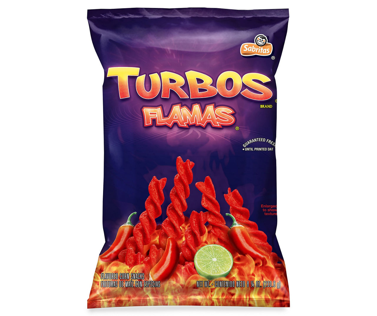 Turbos Flamas Sabritas Turbos Flavored Corn Snacks Flamas 8 1/4 Oz