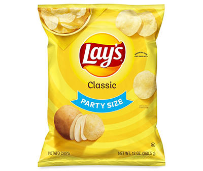 Lay's Potato Chips, Classic, Party Size, 13 Oz