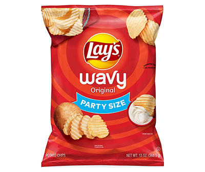 Lay's Wavy Potato Chips Original 13 Oz