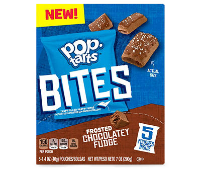 Pop-Tarts Baked Pastry Bites, Frosted Chocolatey Fudge, 7 oz, 5 Count