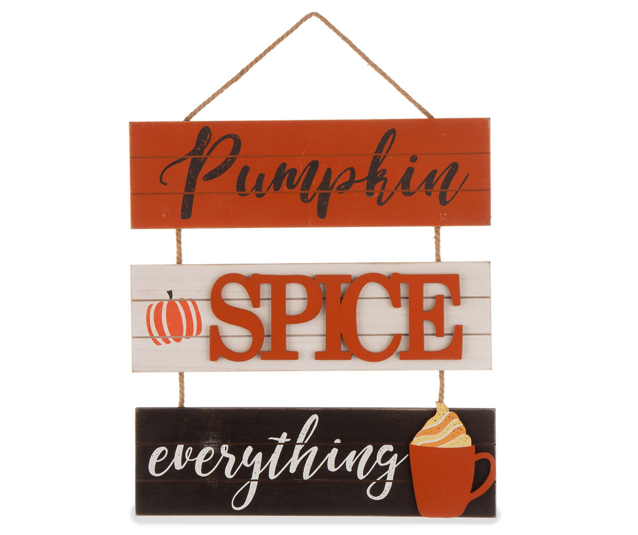 "Pumpkin Spice Everything" 3-Tier Hanging Wall Decor