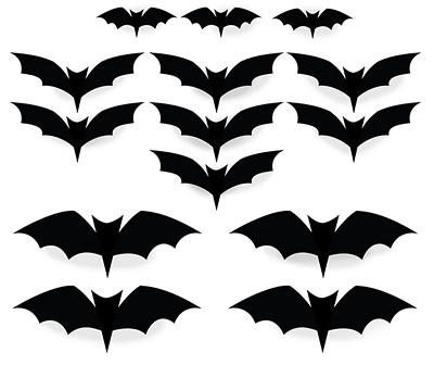 Bat 14-Piece Peel & Stick Set