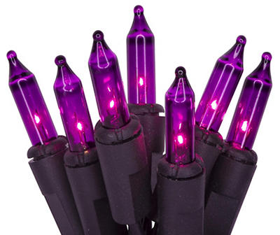 Purple LED M5 Solar Light Set, 50-Lights