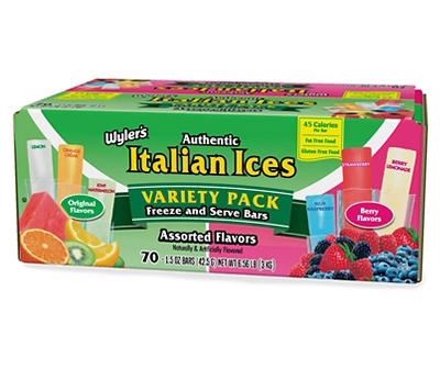 Italian Ice Freezer Pops, 70-Pack