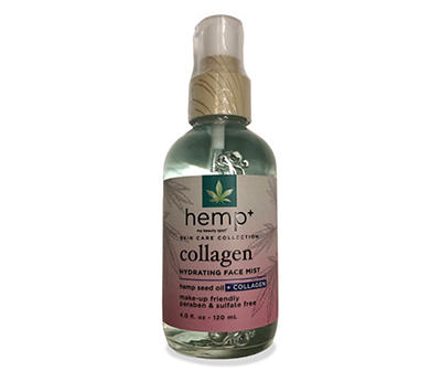 Hemp & Collagen Hydrating Face Mist, 4 Oz.