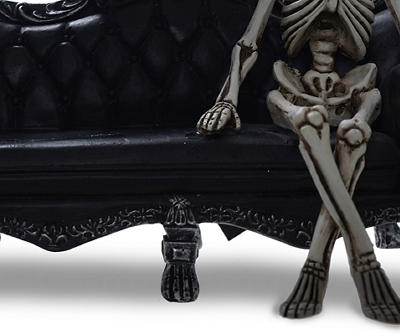 Skeleton on Sofa Tabletop Decor