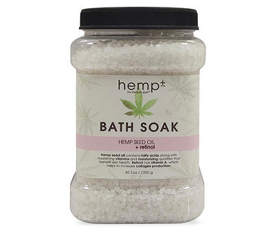 Hemp+ Hemp Seed Oil & Retinol Bath Soak, 42.1 Oz.