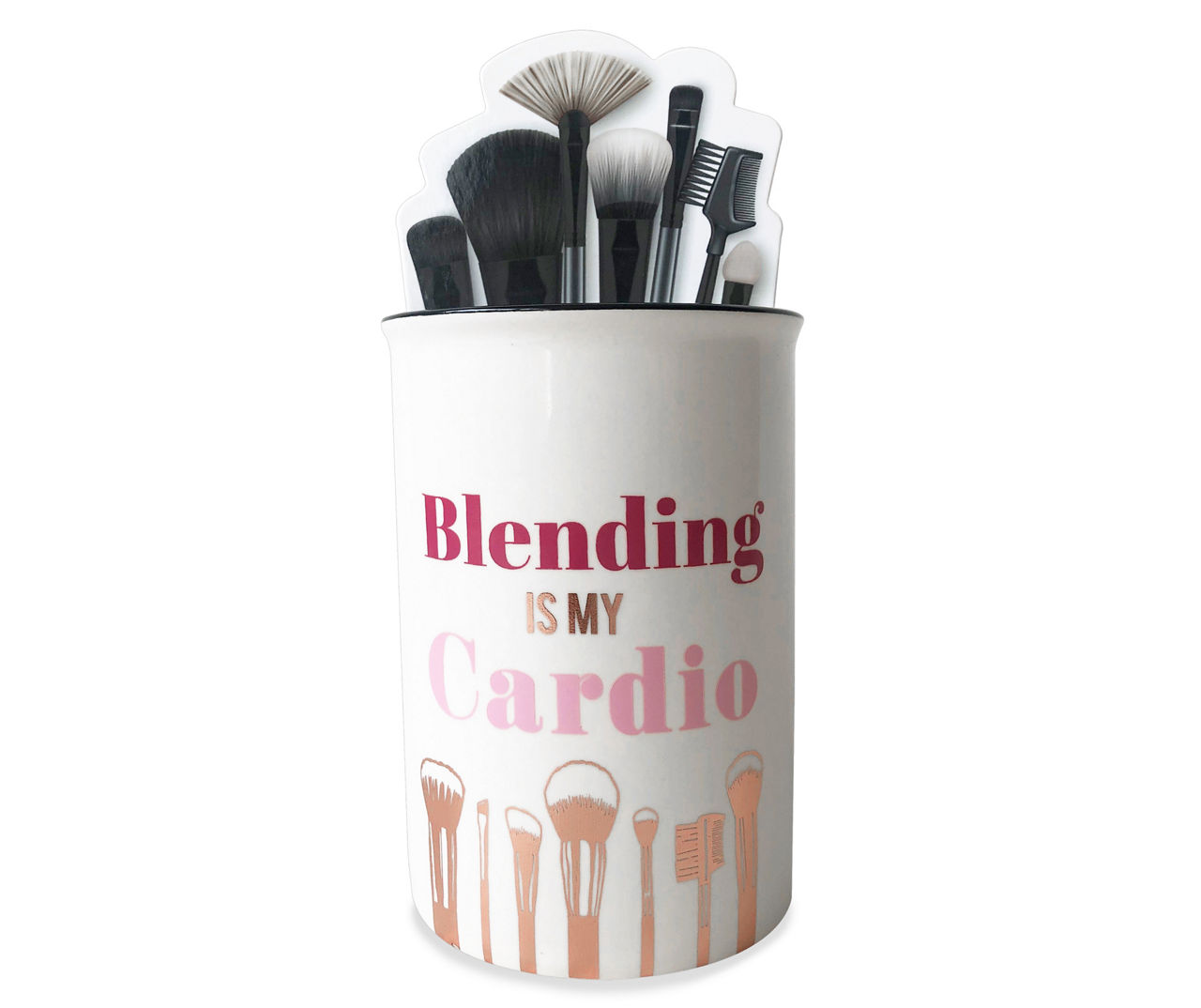 Blending is my cardio cosmetic bag, Makeup Brush Bag – Sweet Mint Handmade  Goods