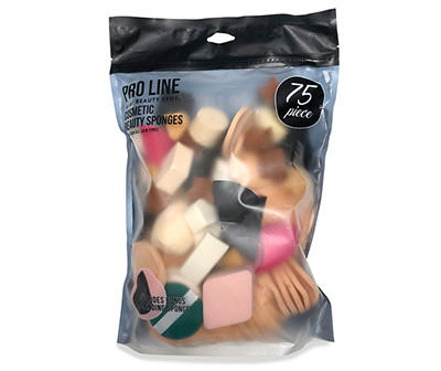 Pro Line 75-Piece Cosmetic Beauty Sponge Set