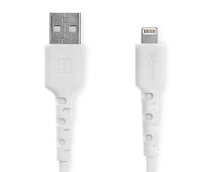 White USB Car Charger & 6' Lightning Cable Set
