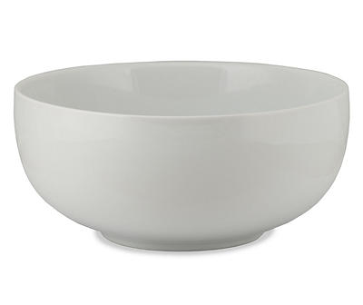 White Ceramic Serve Bowl, (8
