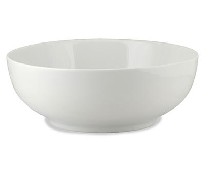 White Ceramic Serve Bowl, (10")