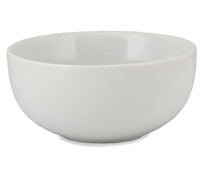 White Ceramic Fruit Bowl, (4.3