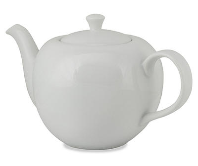 Bliss White Ceramic Teapot, 40 oz.