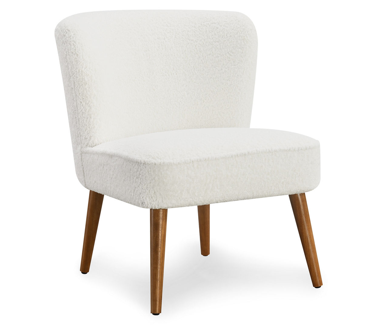 White Armless Accent Chair Big Lots   810472628 9