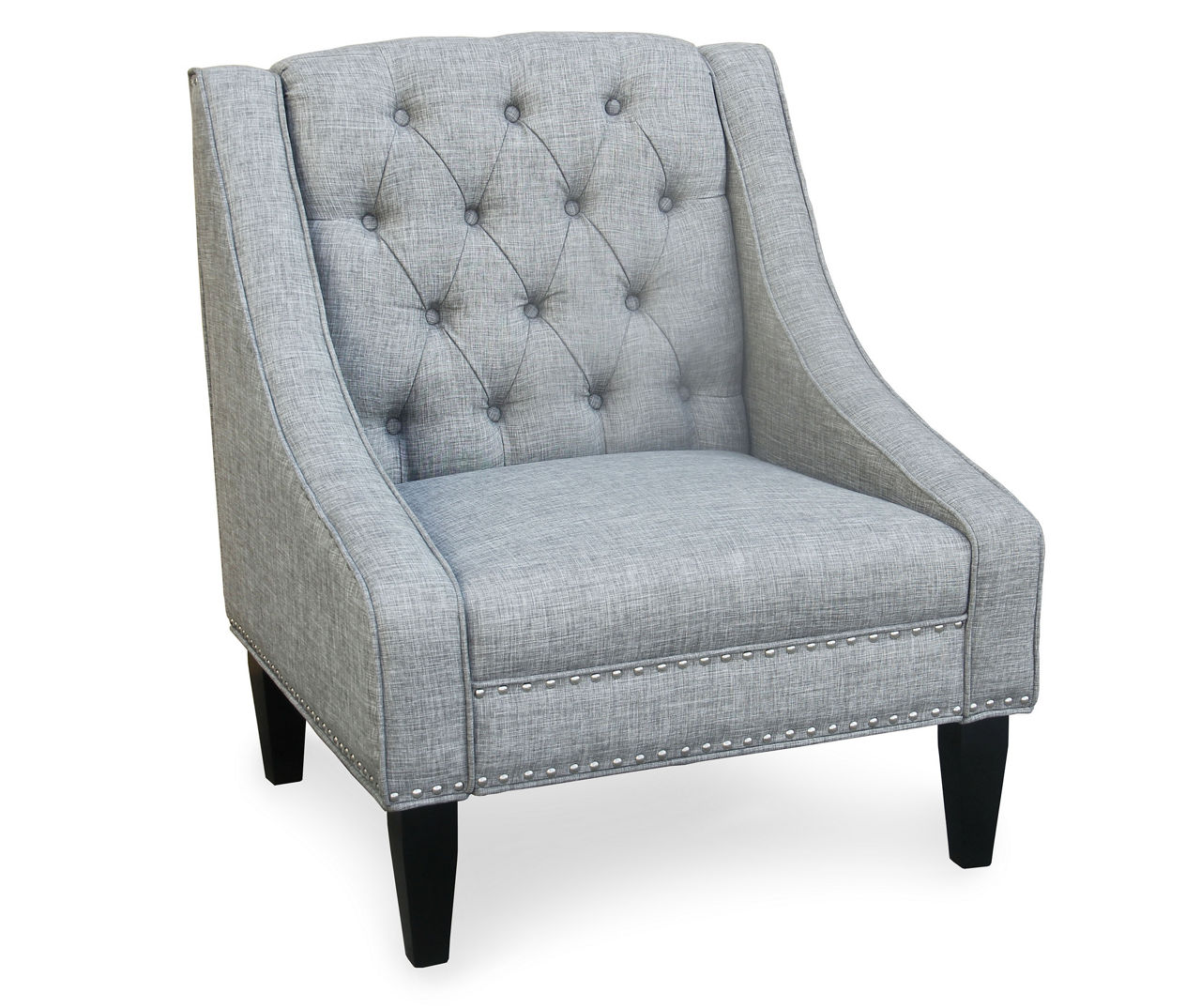 Gray shop tufted chair