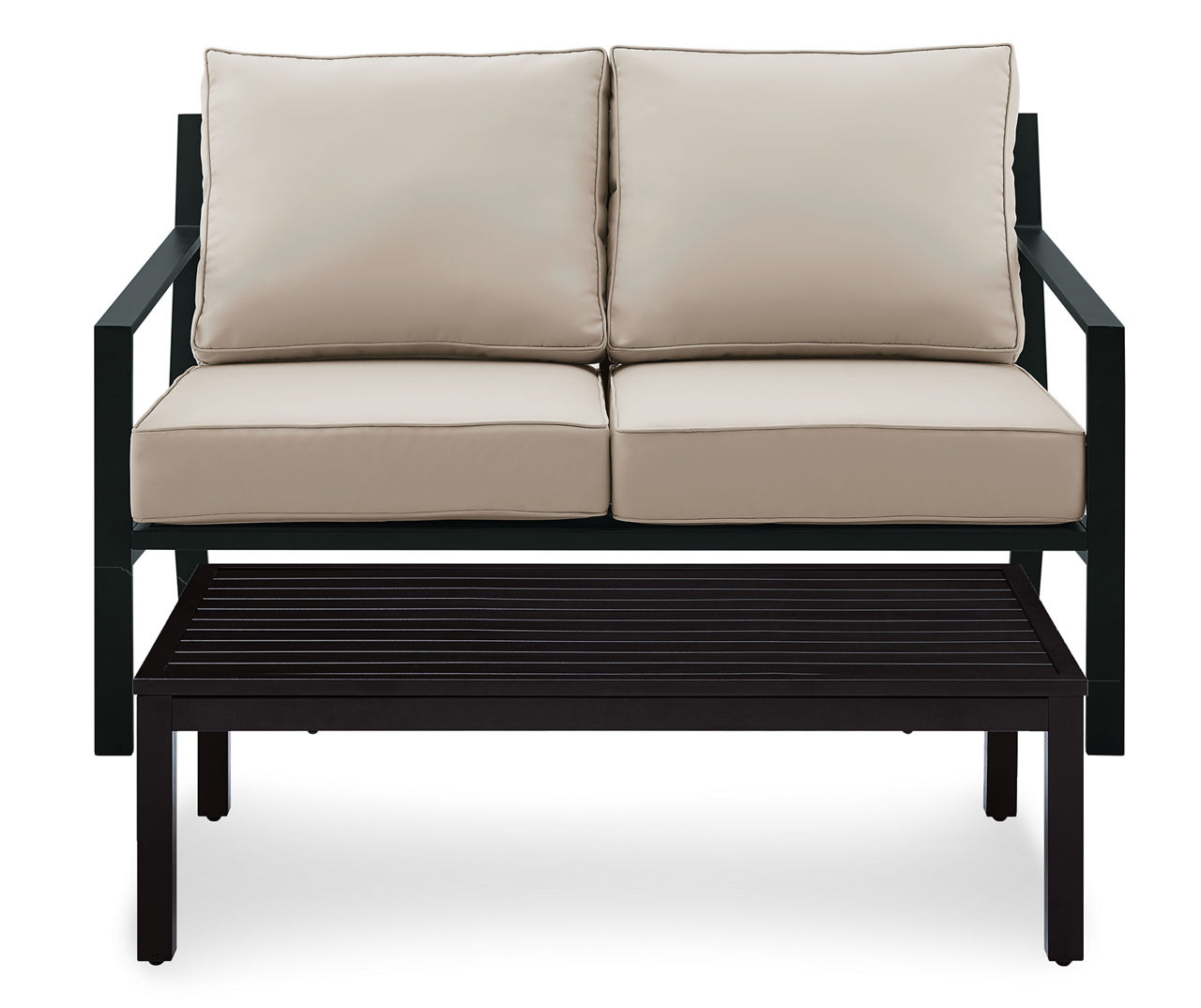 Metal deals patio loveseat