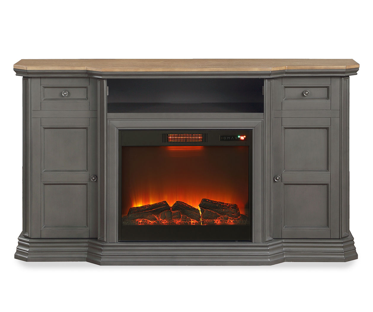 Big lots 2024 fireplaces gray