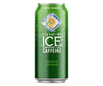 Sparkling Ice Triple Citrus Plus Caffeine Sparkling Water, 16 Oz.