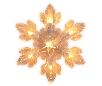 Clear Snowflake Light Set, 5-Count