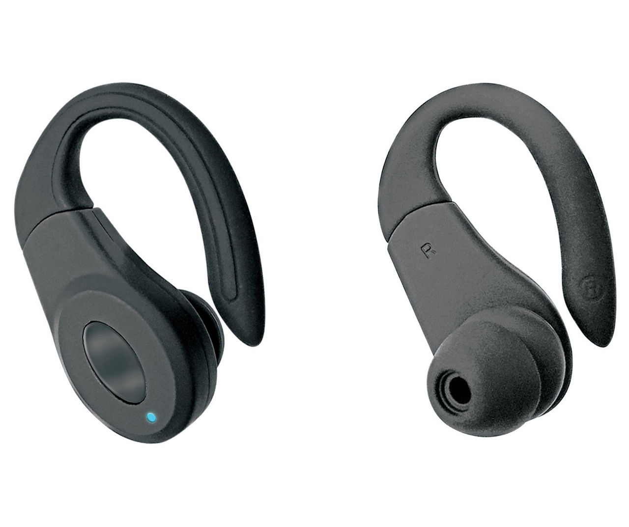 Sentry Black Sport Hook Bluetooth True Wireless Earbuds with