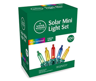 Multi-Color LED Mini Solar Light Set, 100-Lights