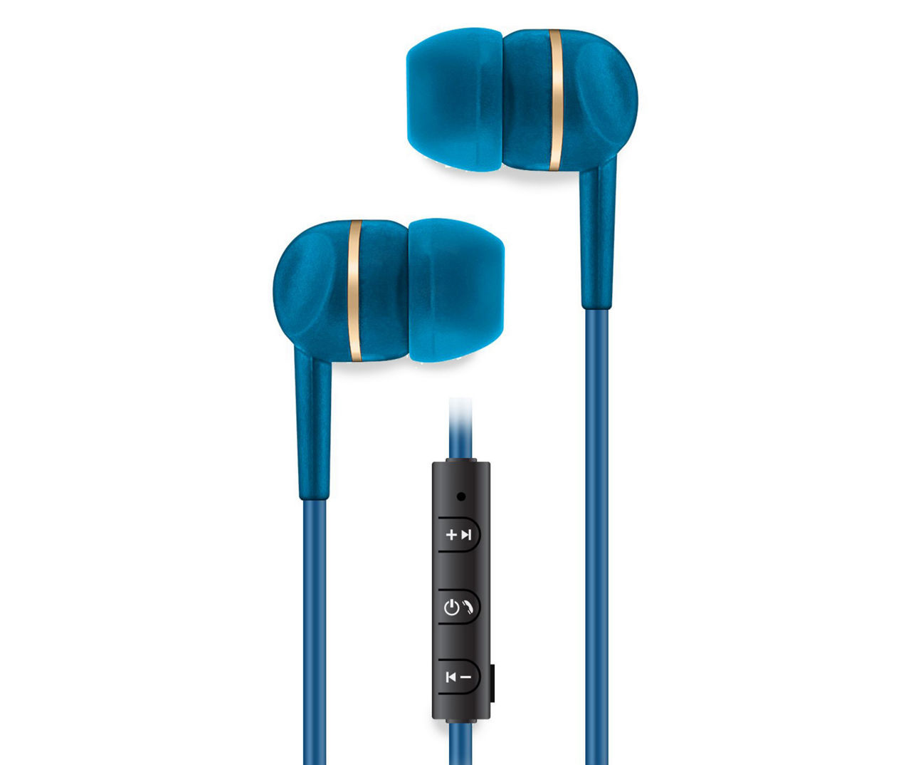 Sentry Slate Blue & Gold Bluetooth Earbuds | Big Lots