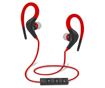 Red Bluetooth Sport Earbuds