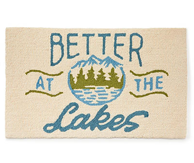 "Better at the Lakes" Accent Rug, (18" x 30")