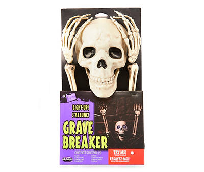 Grave Breaker Skull & Hands Light-Up Decor