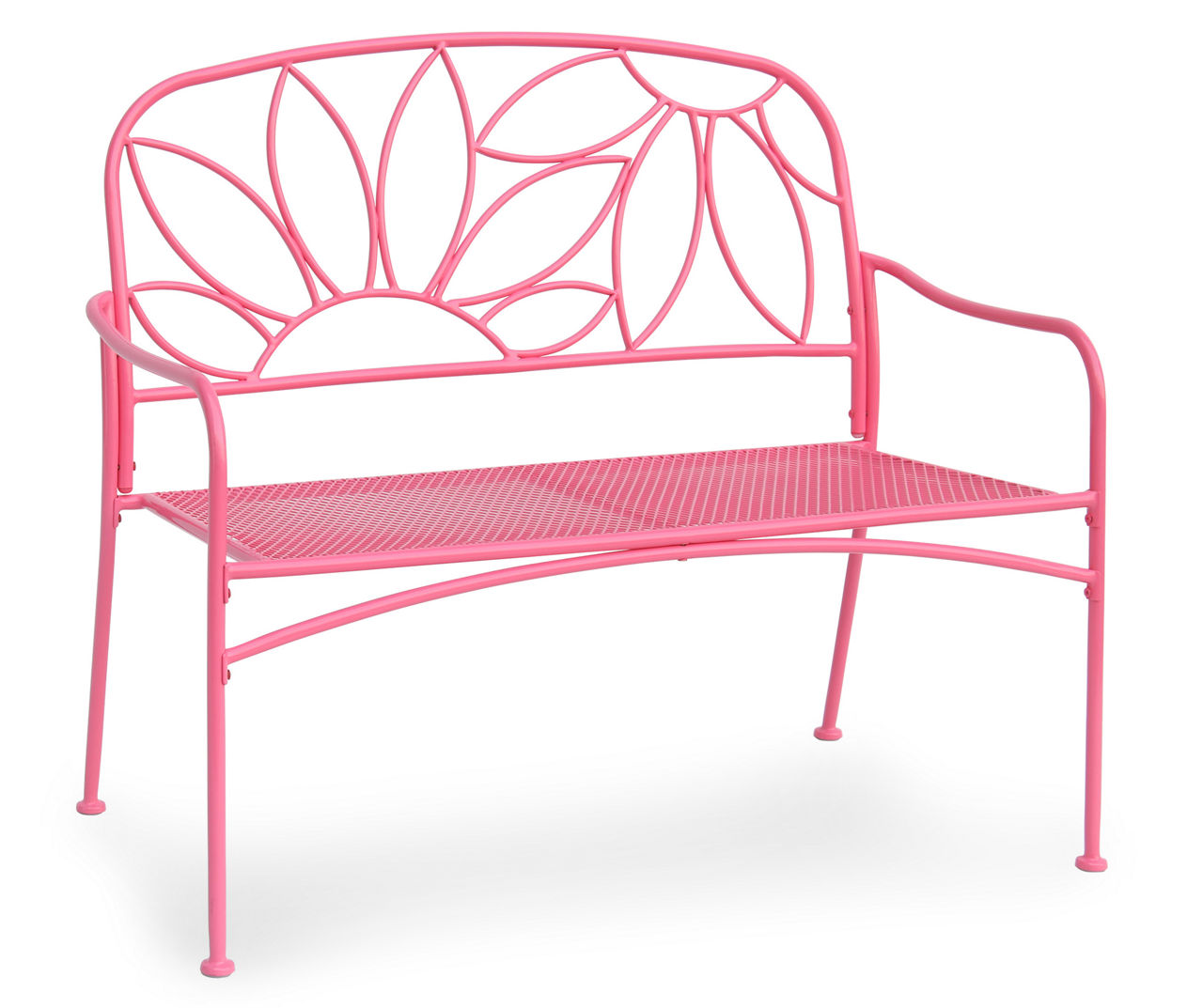 Pink metal online bench