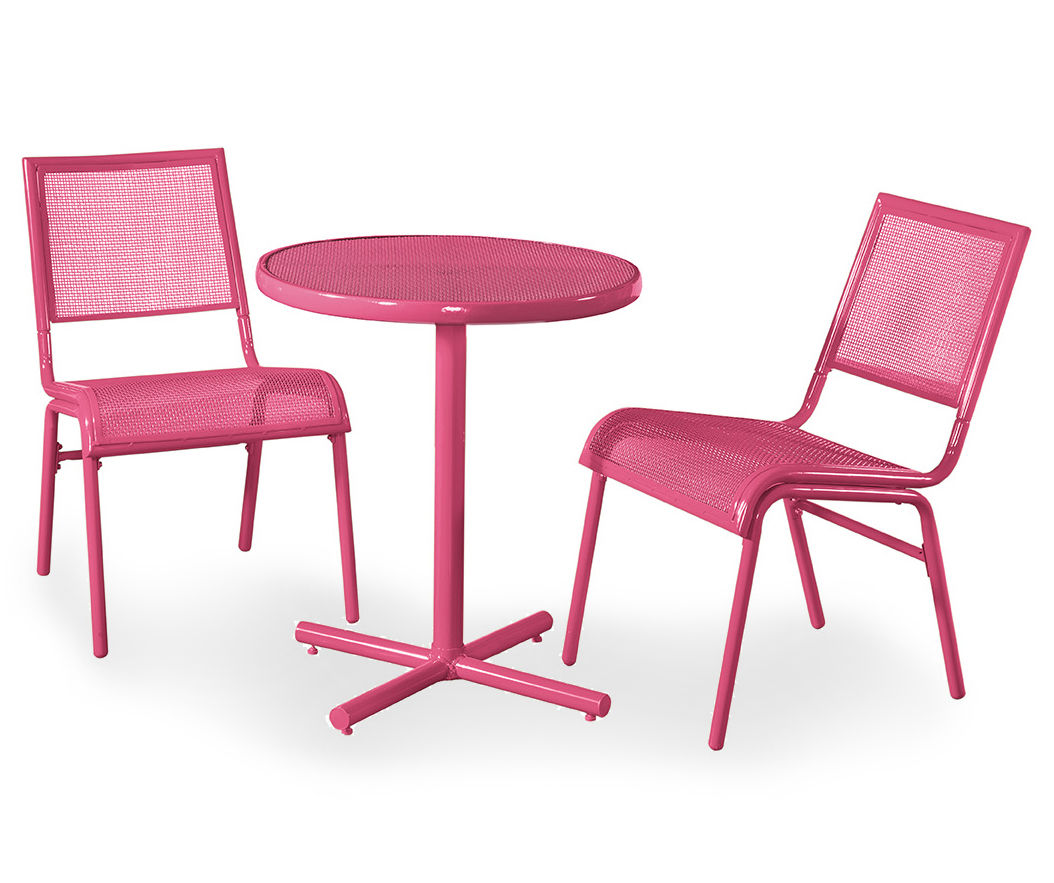 Bixby Pink 3 Piece Bistro Set Big Lots