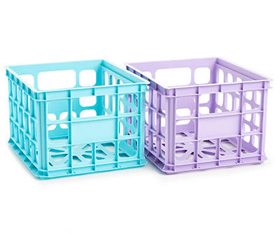 Sterilite Lilac Milk Crate